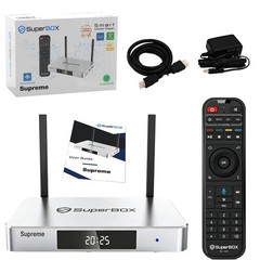 SuperBox Supreme Android 12 TV Box | 4GB RAM+128GB ROM | Bluetooth Voice Remote