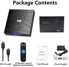 Android TV Box 9.0, Android Box 4GB DDR3 RAM 32GB ROM RK3318 BT4.0 Quad-Core …