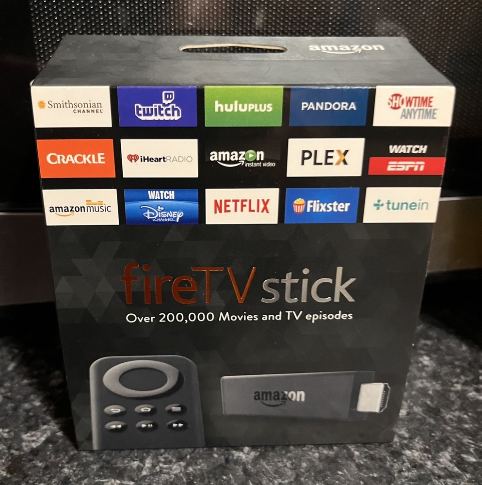 Amazon Fire TV Stick (Model: W87CUN) Media Streamer – Black w/ Remote No charger