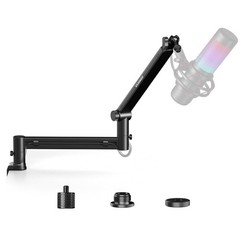 Aokeo AK-58 Low Profile Boom Arm Mic Stand Podcast Streaming Gaming