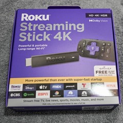 Roku Streaming Stick 4K HDR Dolby Vision Streaming Device 3820RW2 OPENBOX/NEW