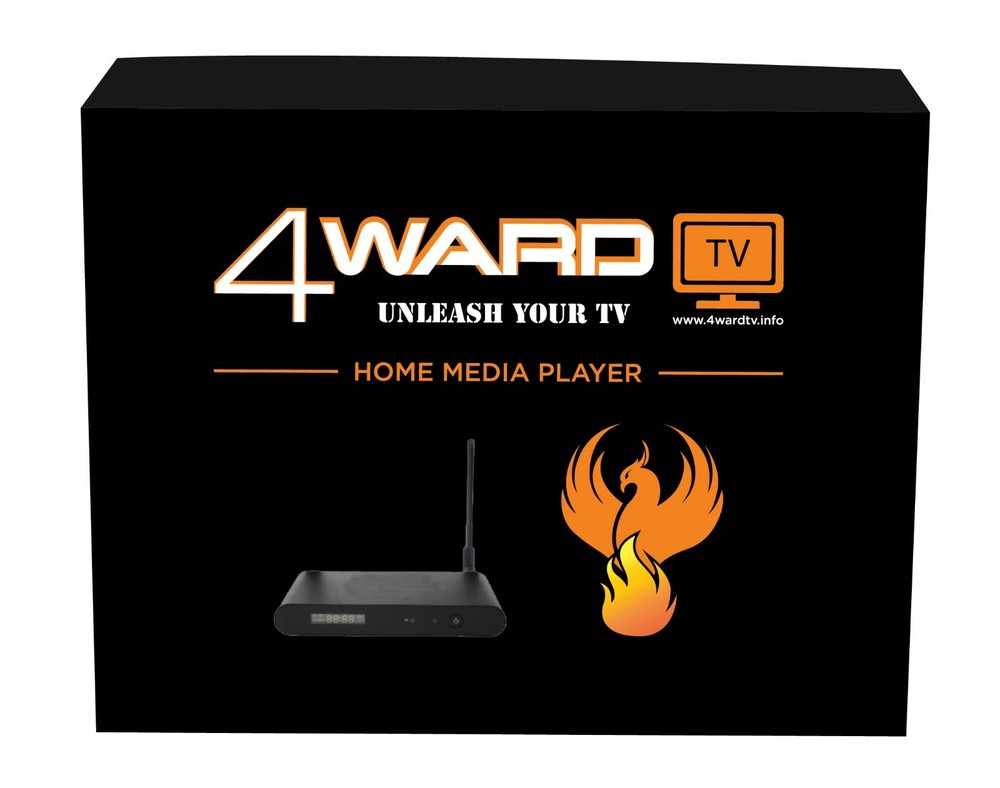  «4WARDTV» 4Ward TV PRO HOME MEDIA PLAYER, With Warranty and 24/7 Support 