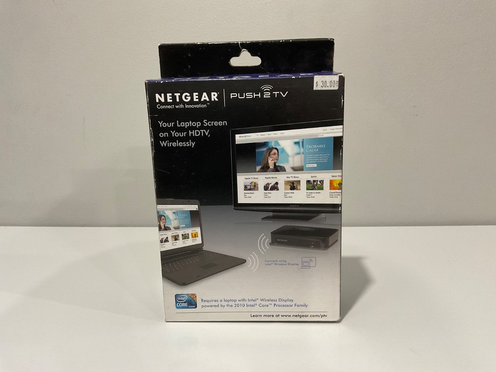 NetGear Push2TV PTV1000 TV Adapter For Intel Wireless Display Core New In Box