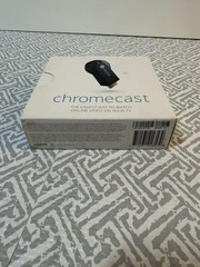 Google Chromecast H2G2-42 HDMI Media Streamer Black with Power Cord complete
