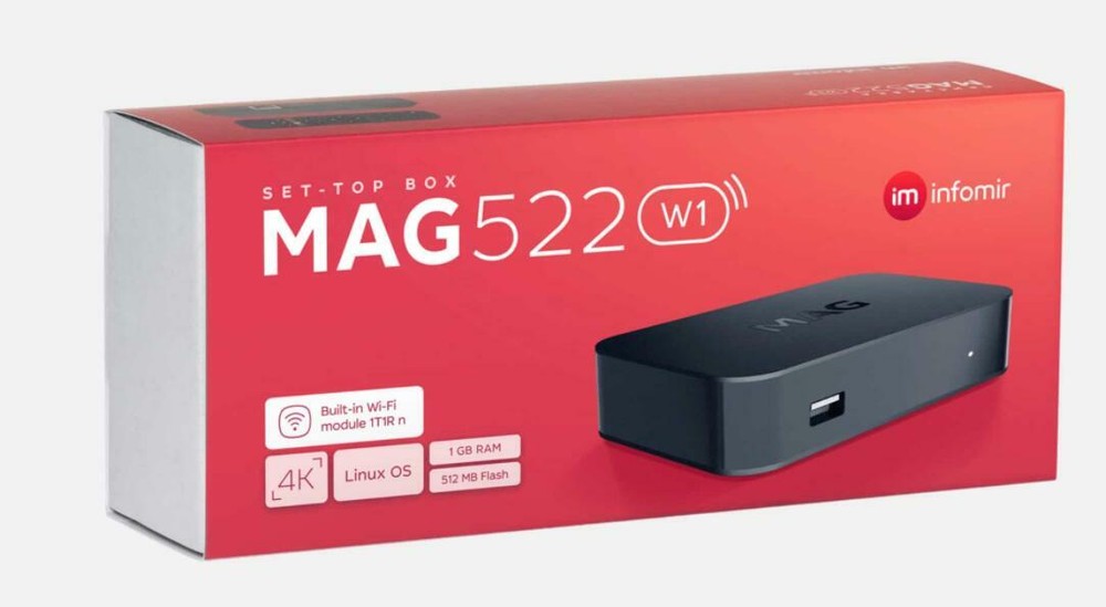 Brand NEW 2022 ORIGINAL INFOMIR MAG522W1 mag522w3 built-in WiFi 4K LINUX
