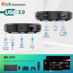 W2 Android TV Box S905W2 4GB 64GB 4K AV1 Dual WiFi Voice Remote Media Player