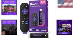 Streaming Stick HD 2025 — HD Streaming Device for TV with Voice Remote, Free &
