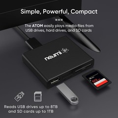 NEUMI Atom 1080P Full-HD Digital Media Player for USB Drives and SD Black
