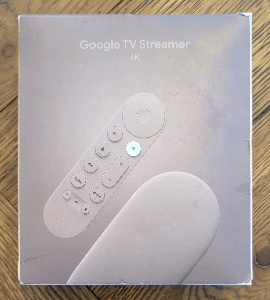Google TV Streamer 4K (Grey) – Fast 4K Streaming with Voice Control for Smart TV