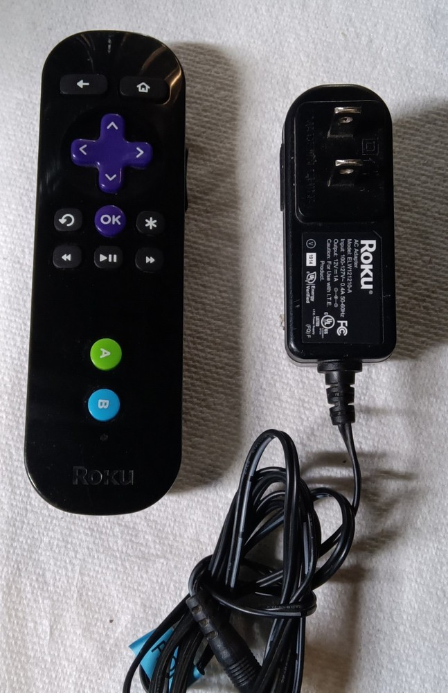 Factory POWER SUPPLY and Remote for Roku 3 and LTE
