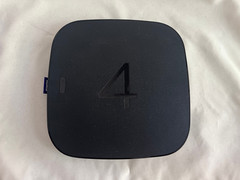 Roku 4 Streaming Media Player, 4K Ultra HD – USED with cables, remote & box