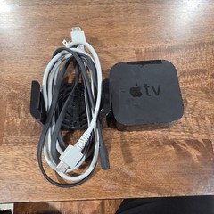 Apple TV 4K Media Streamer A1842 Black Unit with power cord. No Remote
