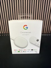 Google Chromecast with Google TV (Snow) Model GA01919-US 4K UHD