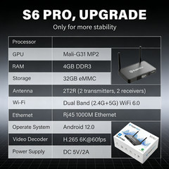 Superbox Tv Box S6 Pro 32GB Streaming Media Player