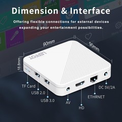 Ultra HD Smart TV Box with HDMI Connectivity and Built-in Media Features