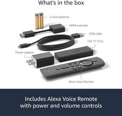 Amazon Fire TV Stick 3rd Generation with 2nd Generation Alexa Voice Remote OPEN