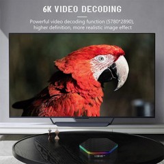 TV Box 4G+64G HDMI Media Player Smart Stream Android 12.0 6K Quad Core WIFI 6 5G