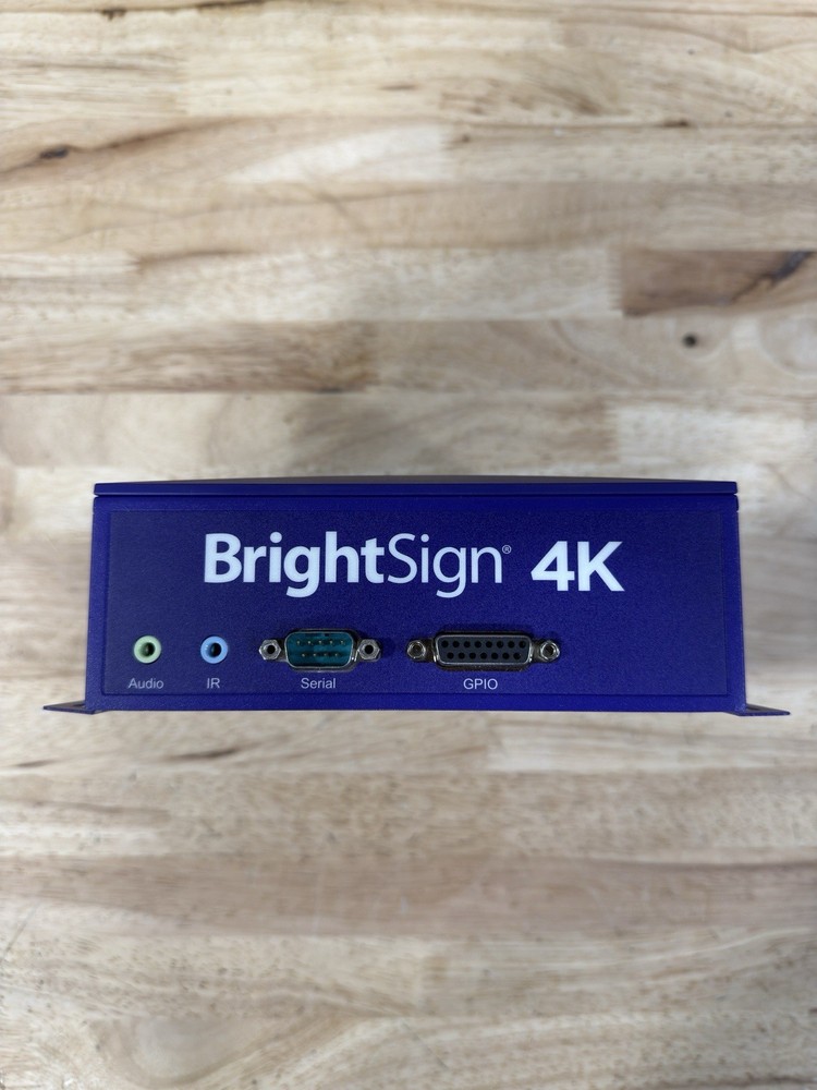 BrightSign 4K Media Streamer Box Purple HDMI Ethernet USB Memory Card Reader