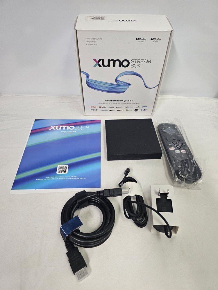 Xumo Stream Box 4K UHD Streaming Device Version 1.1 ESST11AEI Open Box