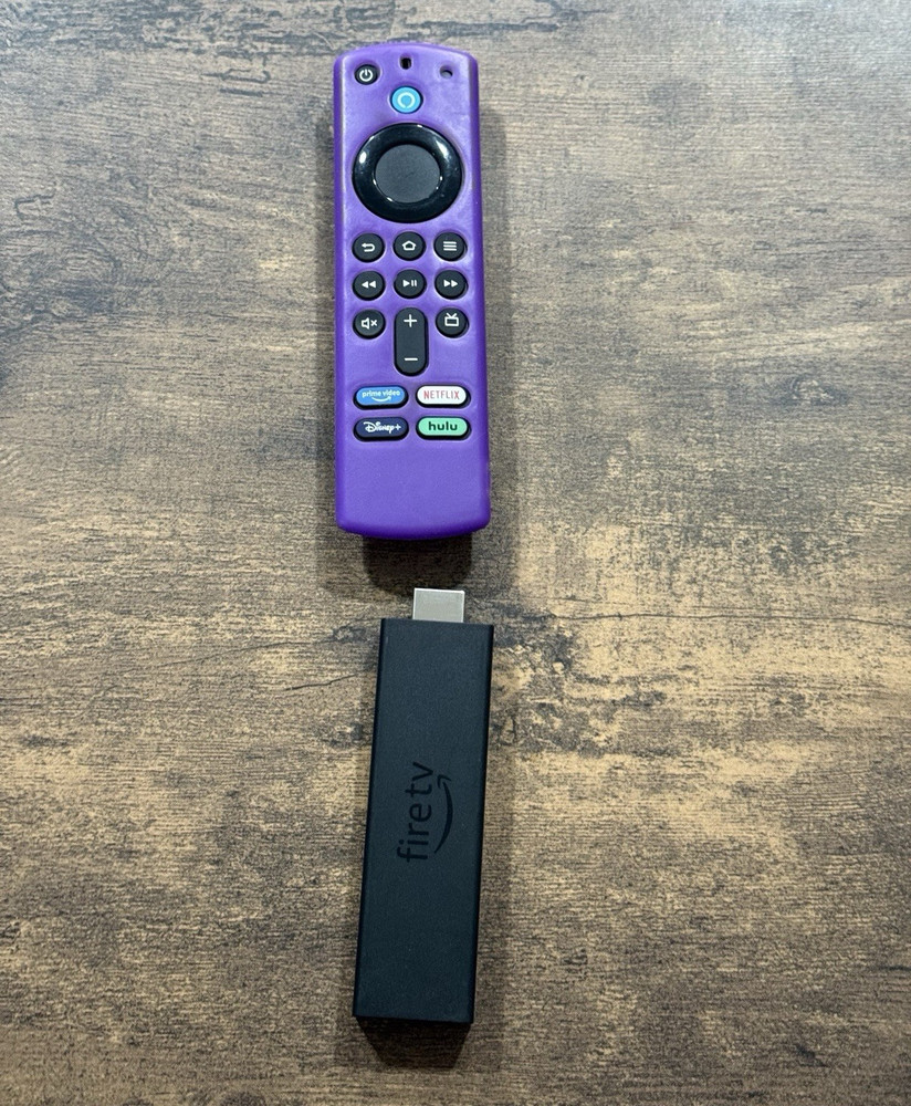 Amazon Fire TV Stick HDMI Streaming Dongle w/ Voice Remote, Purple/Black
