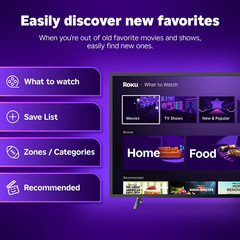 ​Roku Streamer Plus 4K HDR Streaming Device Media Player Voice Remote black New