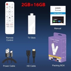 Android TV Stick H96 Max H313 TV Stick Google Voice Assistant TV Box Wifi6 BT5.0