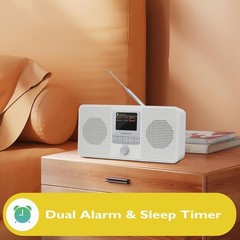 Lightweight IR4S Internet Radio with FM, Bluetooth & Battery Power for Anywhere