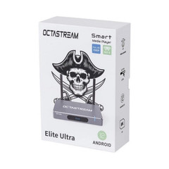 Octastream Elite Ultra Android TV Box 1080p FHD Wi-Fi Gray/White