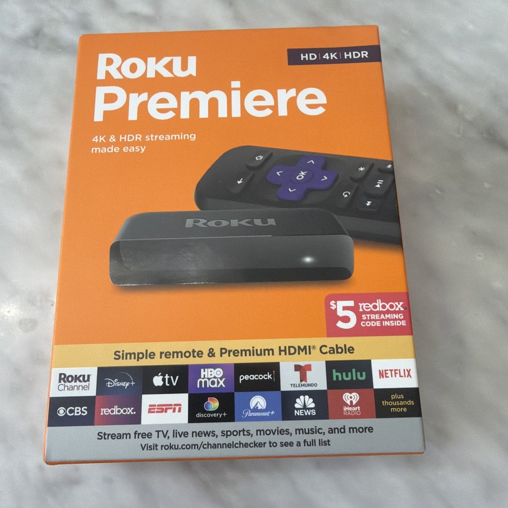 Roku Premiere HD/4K/HDR Streaming Media Player 3920R: BRAND NEW SEALED