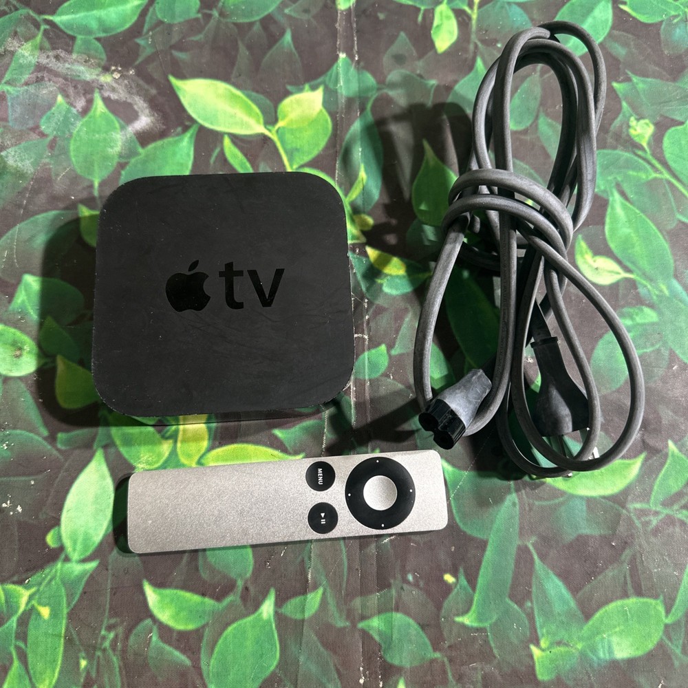 Apple TV First Generation with power cords & Remote! Rare Vintage Streaming Play