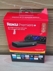 Roku Premiere+ Digital Media Streamer with Voice Remote 4K/HDR/HD- 3921RW