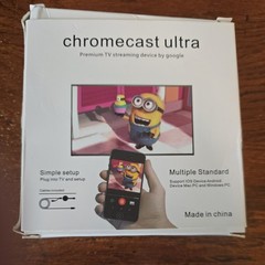 Google Chromecast Streaming Media Player Black HDMI Wi-Fi 1080p Portable