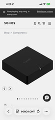 Sonos Port BRAND NEW SEALED Network Audio Streamer Coaxial RCA PORT1US1BLK