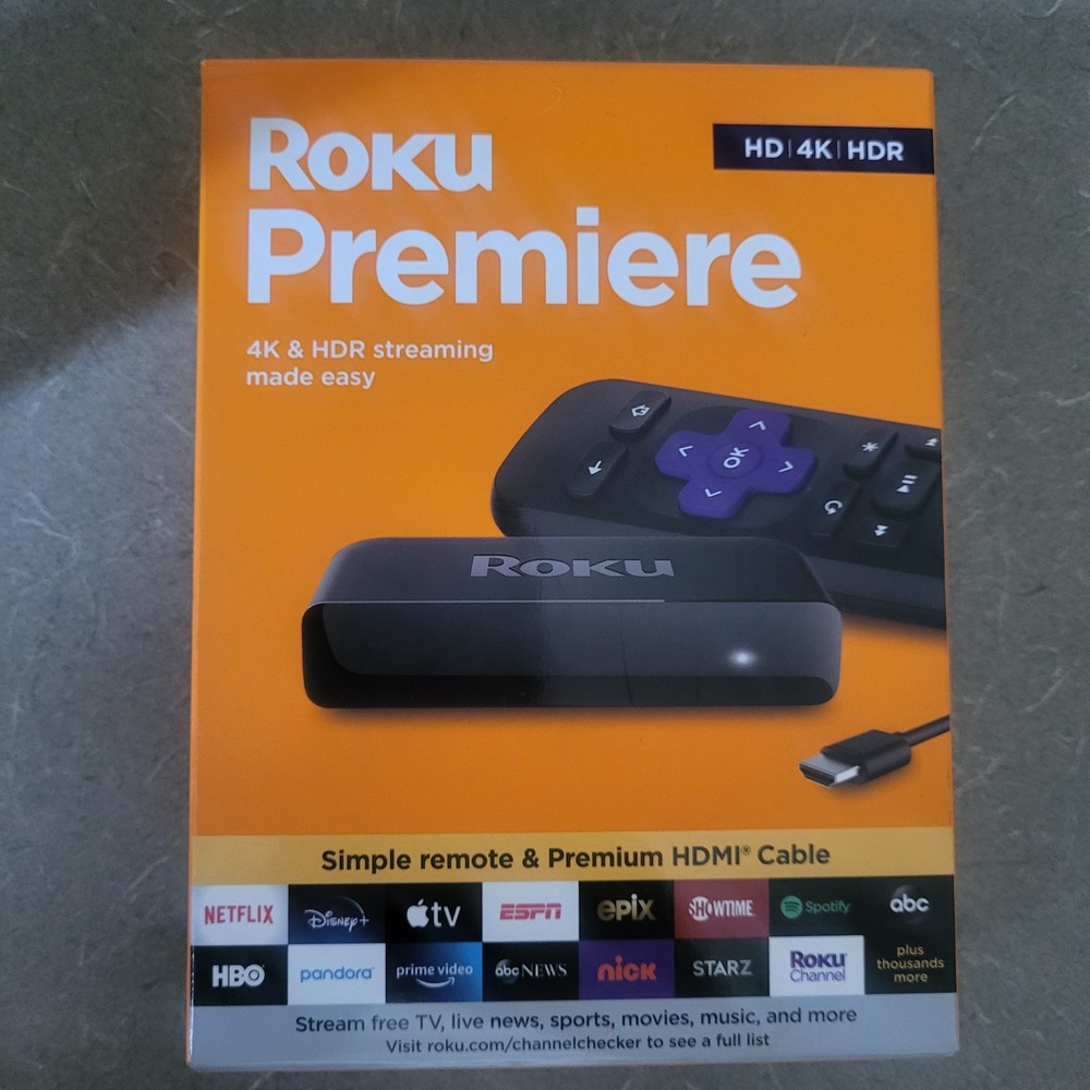 Roku – Premiere 4K & HDR Streaming Media Player – NEW RELEASE