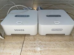 2 Sonos Multi-Room Music System ZoneBridge BR100 with Power Adapter