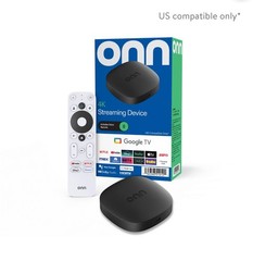 ONN. 4K UHD Streaming Device Google TV Wi-Fi Dolby Audio HDMI Remote Black