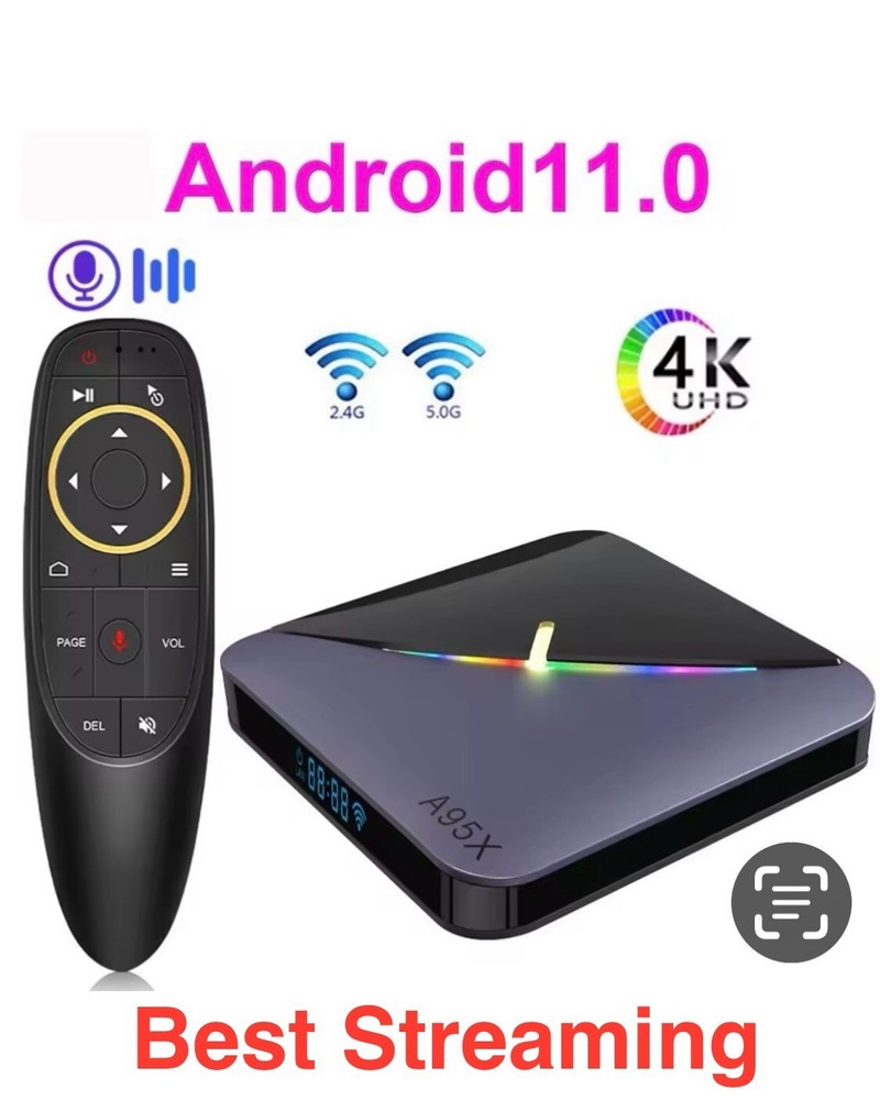 Best Android TV BOX Lifetime Streaming 4k – WI-FI 4GB Ram 32GB Rom