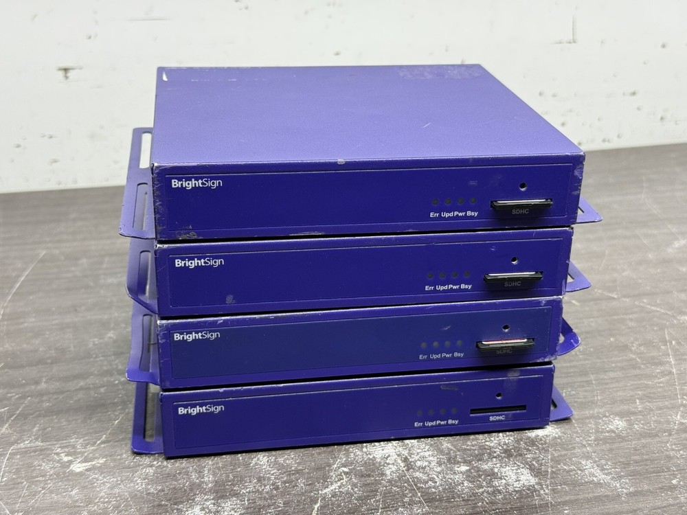 Lot Of 4 BrightSign HD210 High Definition HDMI Digital Signage Player – Y39