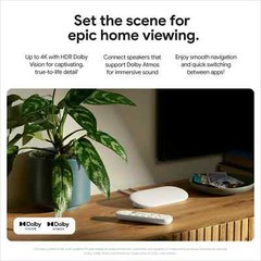 Google TV Streamer (4K) w/ Voice Activated Remote (Porcelain)