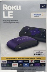Roku LE Media Player – Black/Purple. OPEN BOX FREE SHIPPING