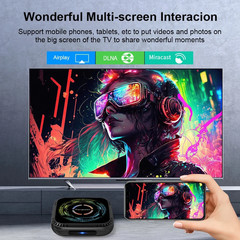Transpeed H728 Android 14 TV Box 8K WiFi 6 Octa Core 4GB 32GB Media Player