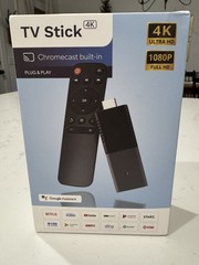 4K TV Stick Chromecast Built In Android TV 8GB 12GB Storage Bluetooth Remote