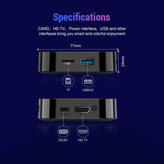 8K 4K Smart TV Box Android Quad Core 8GB RAM 128GB WiFi Media Player