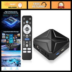 4K 8K Android TV Box, Smart Streaming Device, WiFi 6, Dual-Band, 2GB RAM, 16GB S