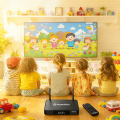 SuperBox Pro Smart Streaming Box Google Assistant 7-Day Playback H.265 4K HDR M