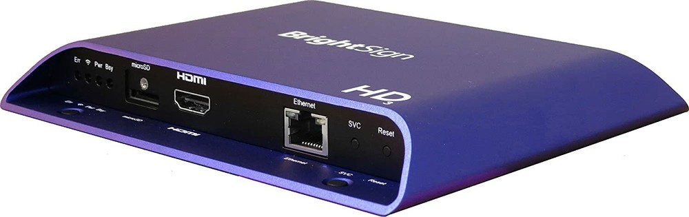 BrightSign HD223 Full HD Standard I/O HTML5 Player WIFI with power cord
