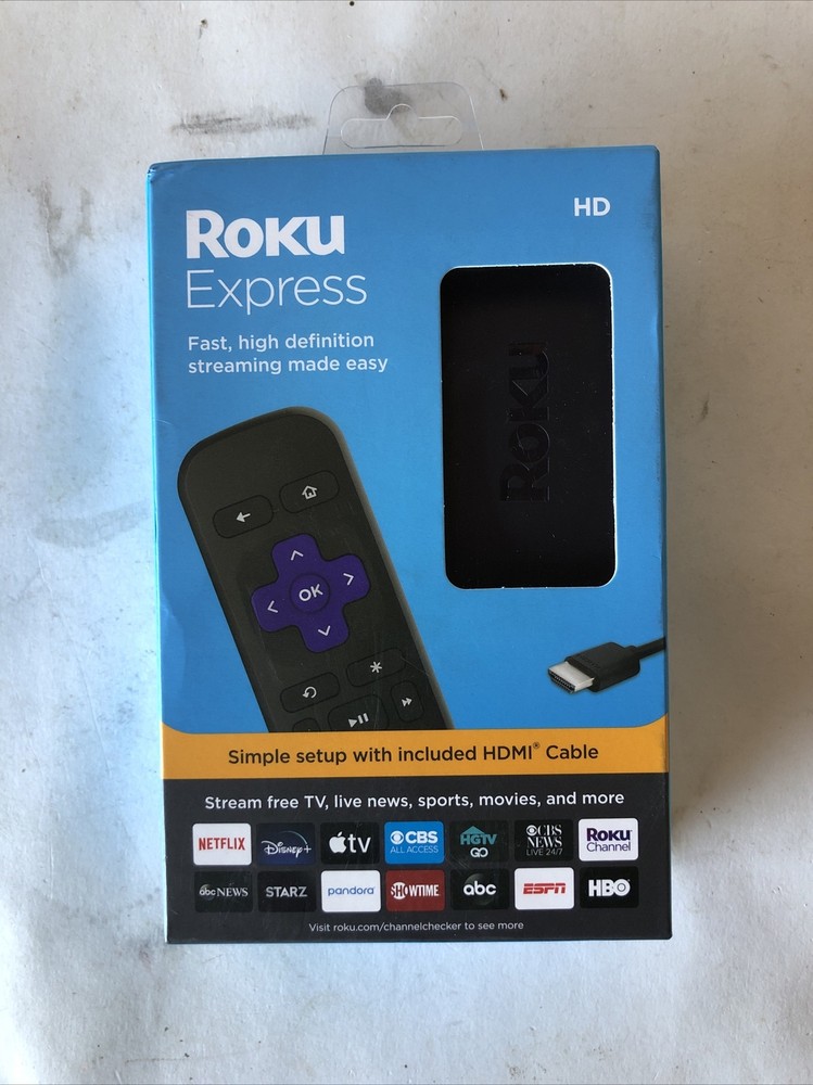 Brand New Roku Express HD Streaming Media Player 2020 Model – 3930R