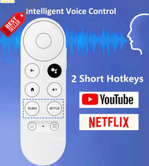 Replacement Voice Remote Chromecast Google TV 4K HD Snow G9N9N GA01919-US – US