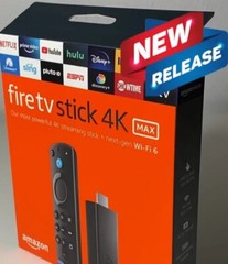 AMAZON FIRE TV Stick 4K MAX, Wi-Fi 6, Alexa Voice Remote (Includes TV controls)