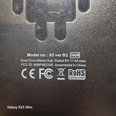 X5 Dual Core Media Hub X5 Ver B2, Cortex A9, 16GB